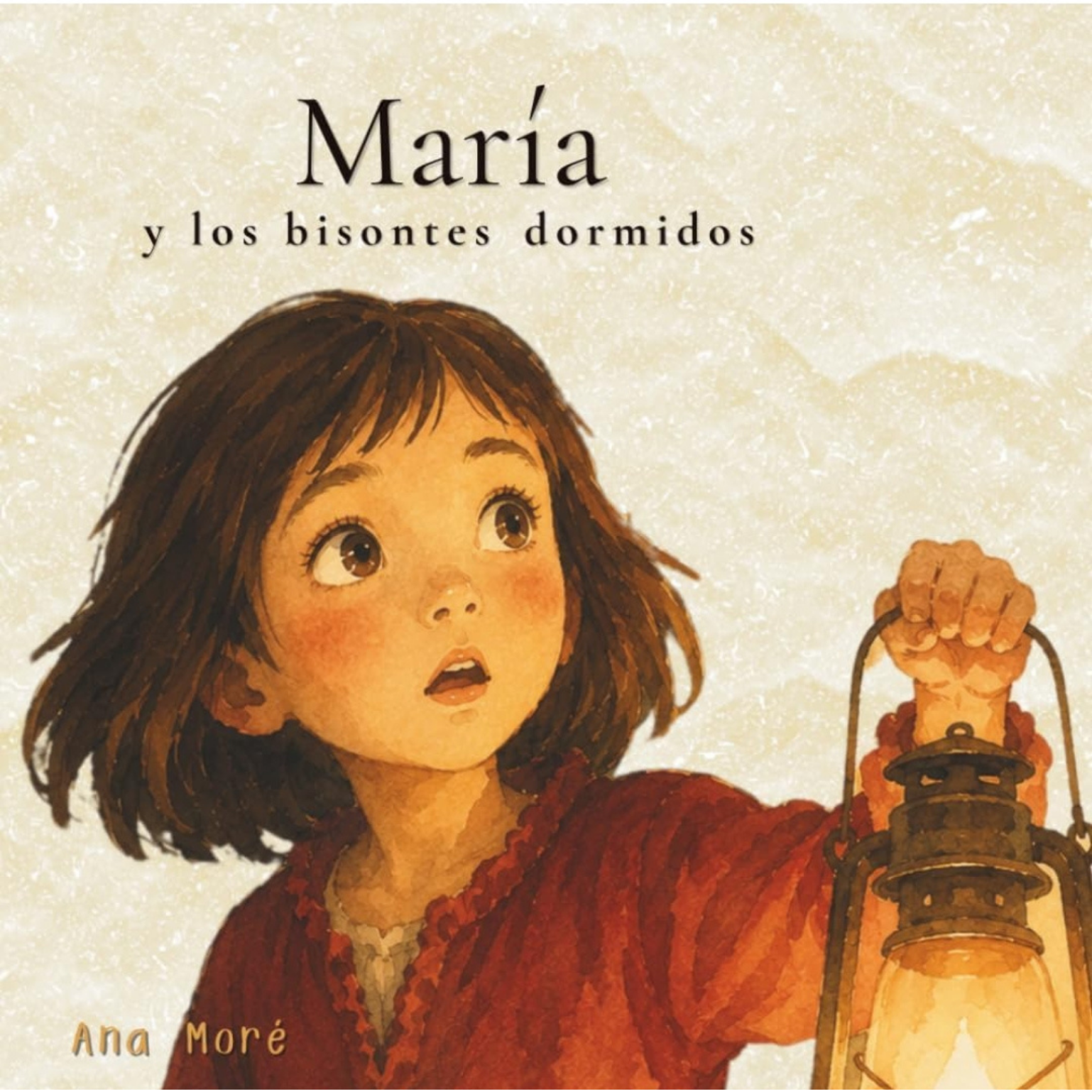 Portada ilustrada de Maria y los bisontes dormidos